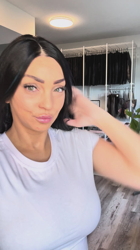 Deep Blue 26” Black Blue 13x4 Lace Front Wig | Canada