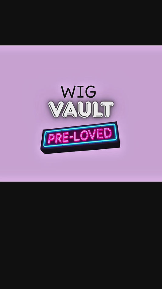 Wig Vault: Style #14 - Copper Blonde Highlight Blend with Rainbow Tinsel | 27” | T-Part